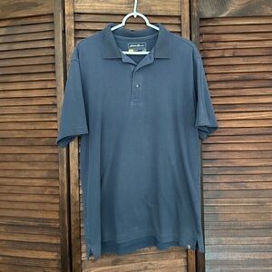 Eddie Bauer Men's Dark Blue Polo Shirt